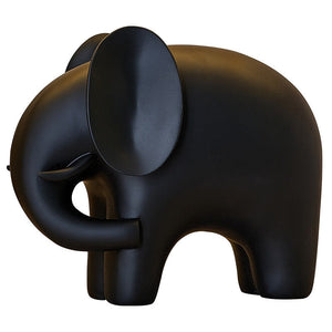 Nordic Style Elephant Statue Resin Ornaments Home Decor Crafts Statue Office Desk Figurines Decoration Bookcase Sculpture Gift acacuss