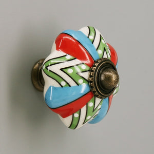 One Piece Vintage Ceramic Door Knobs for Cabinet Drawer, Closet Cupboard Wardrobe furniture door Pull Handle acacuss