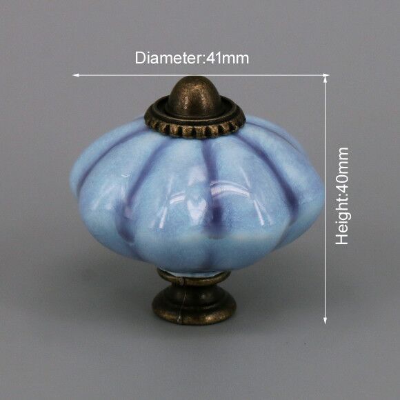 One Piece Vintage Ceramic Door Knobs for Cabinet Drawer, Closet Cupboard Wardrobe furniture door Pull Handle acacuss