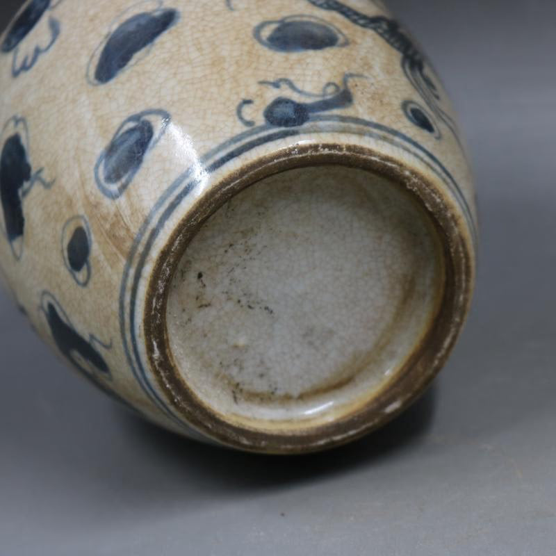 Opening Blue and White Dragon Pattern Porcelain Chinaware Ceramics Pot Jar Jug Vase acacuss