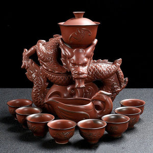 ACACUSS Oriental Dragon TeaPot | Chinese Vintage Tea Set | Tureen Tea Cups | Kungfu Tea | Tea Art | Antique Tea Set - ACACUSS
