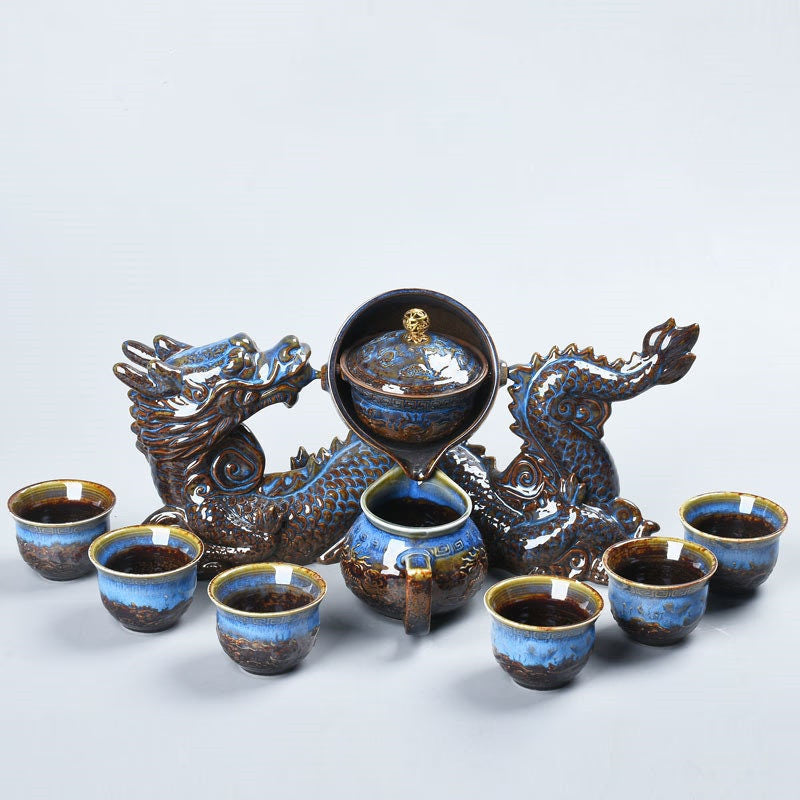 ACACUSS Oriental Dragon TeaPot | Chinese Vintage Tea Set | Tureen Tea Cups | Kungfu Tea | Tea Art | Antique Tea Set - ACACUSS