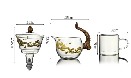 Oriental Dragon Tea Pot Set - ACACUSS