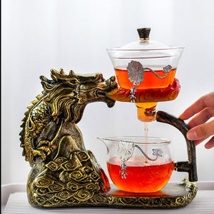 ACACUSS Oriental Dragon Tea Set Infuser | Chinese Vintage Tea Set | Tureen Tea Cups - ACACUSS