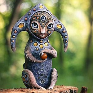 Outdoor Garden Three Eyes Alien Magic Alien Resin Decoration Courtyard Design Art Decoration acacuss