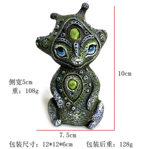 Outdoor Garden Three Eyes Alien Magic Alien Resin Decoration Courtyard Design Art Decoration acacuss