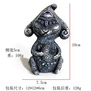 Outdoor Garden Three Eyes Alien Magic Alien Resin Decoration Courtyard Design Art Decoration acacuss