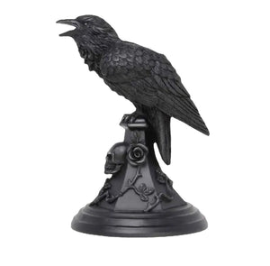 Owl Candle Holder Resin Crafts Halloween Atmosphere Decoration Gothic Crow Home Decoration acacuss
