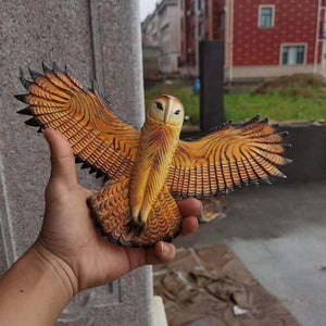 Owl Sculpture Wall Art Resin Craft Living Room Outdoor Garden Office Home Decoration Vivid Owl Craft Home Wall DIY Decoration acacuss