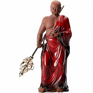 PINNY Ceramic Ksitigarbha Bodhisattva Ornaments Purple Clay Buddhas Decoration Statue Zen Creative Ornaments acacuss