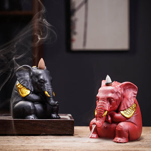 PINNY Ceramics Bull Backflow Incense Burner Animal Decoracion Estatua Ceramic Tea Ceremony Ornaments Home Decoration Accessories acacuss