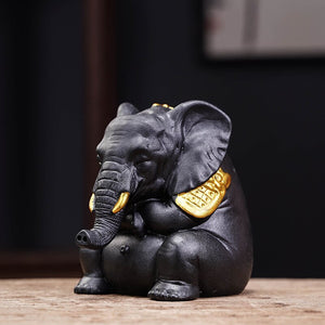 PINNY Ceramics Bull Backflow Incense Burner Animal Decoracion Estatua Ceramic Tea Ceremony Ornaments Home Decoration Accessories acacuss