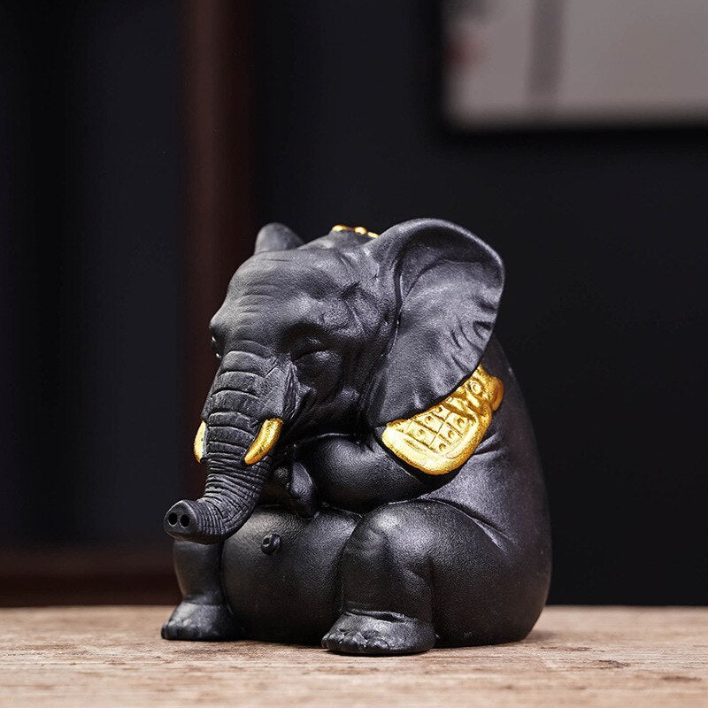 PINNY Ceramics Bull Backflow Incense Burner Animal Decoracion Estatua Ceramic Tea Ceremony Ornaments Home Decoration Accessories acacuss
