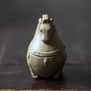 PINNY Purple Clay Horse Decoration Statues Ceramics Animal Figurines Handmade Tea Pet Tea Ceremony Ornaments acacuss