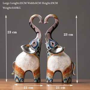 Painting Art Elephant Sculptures &amp; Figurines Modern Decoration Home Resin Animal Statue Nordic Living Room Nordic Interior Decor acacuss
