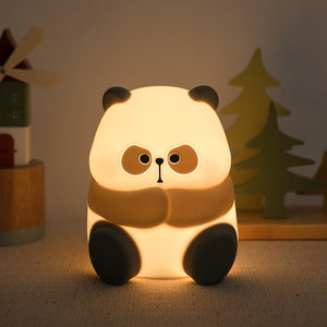 Panda Night Lights For Kids Cute Animal Silicone Timing Rechargeable Lamp Cartoon Panda Bedroom Decoration Kids Boys Girls Gift acacuss