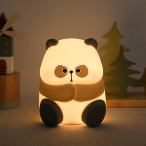 Panda Night Lights For Kids Cute Animal Silicone Timing Rechargeable Lamp Cartoon Panda Bedroom Decoration Kids Boys Girls Gift acacuss