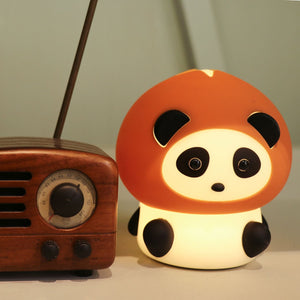 Panda Night Lights For Kids Cute Animal Silicone Timing Rechargeable Lamp Cartoon Panda Bedroom Decoration Kids Boys Girls Gift acacuss