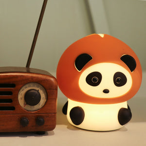 Panda Night Lights For Kids Cute Animal Silicone Timing Rechargeable Lamp Cartoon Panda Bedroom Decoration Kids Boys Girls Gift acacuss