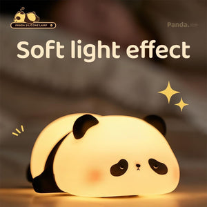 Panda Night Lights For Kids Cute Animal Silicone Timing Rechargeable Lamp Cartoon Panda Bedroom Decoration Kids Boys Girls Gift acacuss