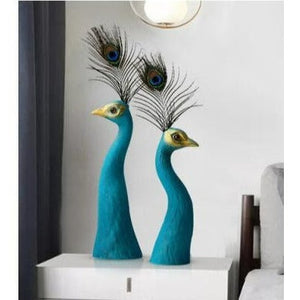 ACACUSS Peacock MID Century Modern Decor sculpture VASE Nordic Minimalist Decorative Ornaments Flower Arrangement - housewarming Gift - ACACUSS
