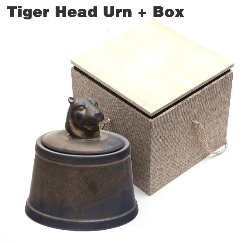 Pet Ashes Cremation Holder Urns Dog Cat Memorial Casket Animal Funeral Keepsake 500g Large Capacity Pig Horse OX Caskets Copper acacuss