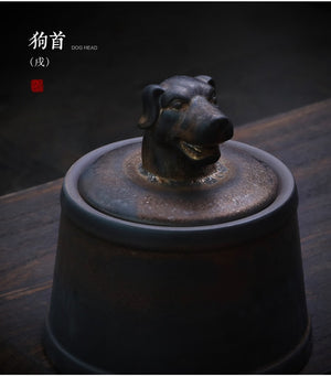 Pet Ashes Cremation Holder Urns Dog Cat Memorial Casket Animal Funeral Keepsake 500g Large Capacity Pig Horse OX Caskets Copper acacuss
