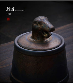 Pet Ashes Cremation Holder Urns Dog Cat Memorial Casket Animal Funeral Keepsake 500g Large Capacity Pig Horse OX Caskets Copper acacuss