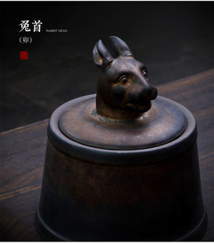 Pet Ashes Cremation Holder Urns Dog Cat Memorial Casket Animal Funeral Keepsake 500g Large Capacity Pig Horse OX Caskets Copper acacuss