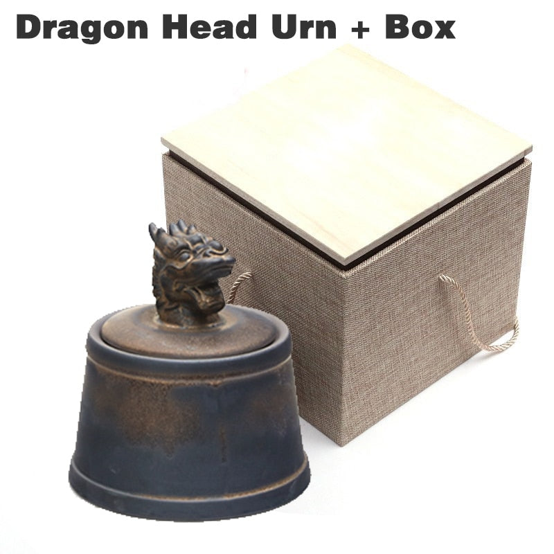 Pet Ashes Cremation Holder Urns Dog Cat Memorial Casket Animal Funeral Keepsake 500g Large Capacity Pig Horse OX Caskets Copper acacuss