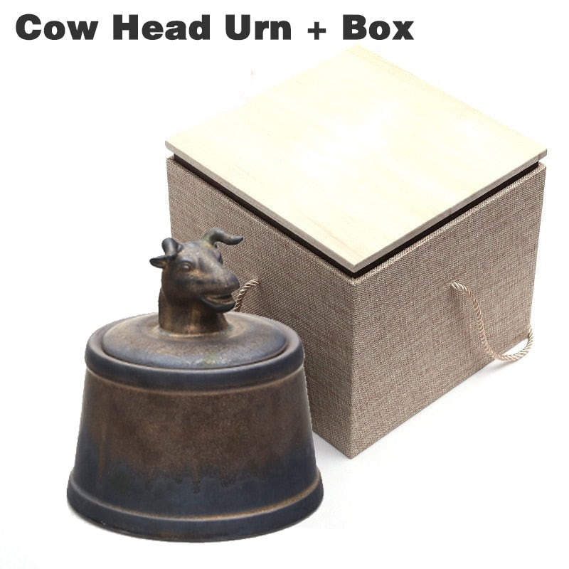 Pet Ashes Cremation Holder Urns Dog Cat Memorial Casket Animal Funeral Keepsake 500g Large Capacity Pig Horse OX Caskets Copper acacuss
