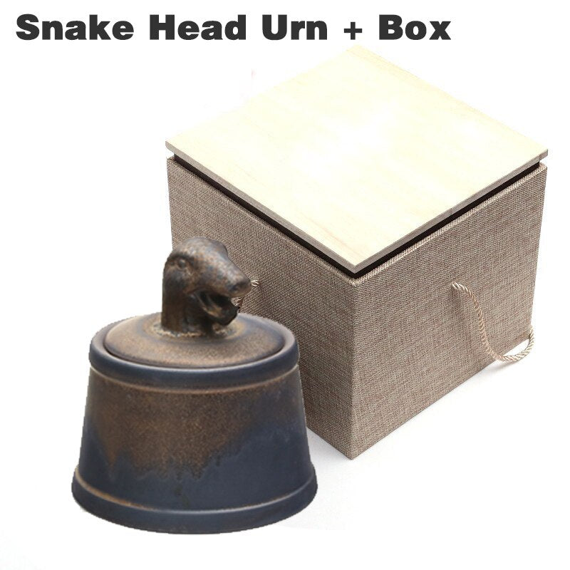 Pet Ashes Cremation Holder Urns Dog Cat Memorial Casket Animal Funeral Keepsake 500g Large Capacity Pig Horse OX Caskets Copper acacuss