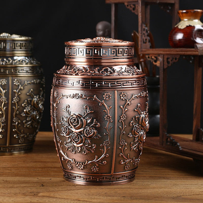 Pet Memorial Keepsake Urns Container For Ashes Coffin Box Urns For Human Ashes Metal Cremation Urns Small Animal Urn Funeral acacuss