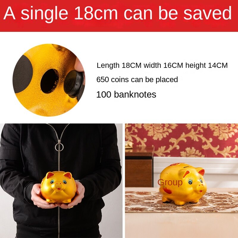 Pig Piggy Bank Saving Secret Large Living Room Cute Ceramic Hidden Safe Coin Money Box Kawaii Paper Money Alcancia Home Decor acacuss