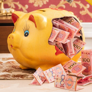 Pig Piggy Bank Saving Secret Large Living Room Cute Ceramic Hidden Safe Coin Money Box Kawaii Paper Money Alcancia Home Decor acacuss
