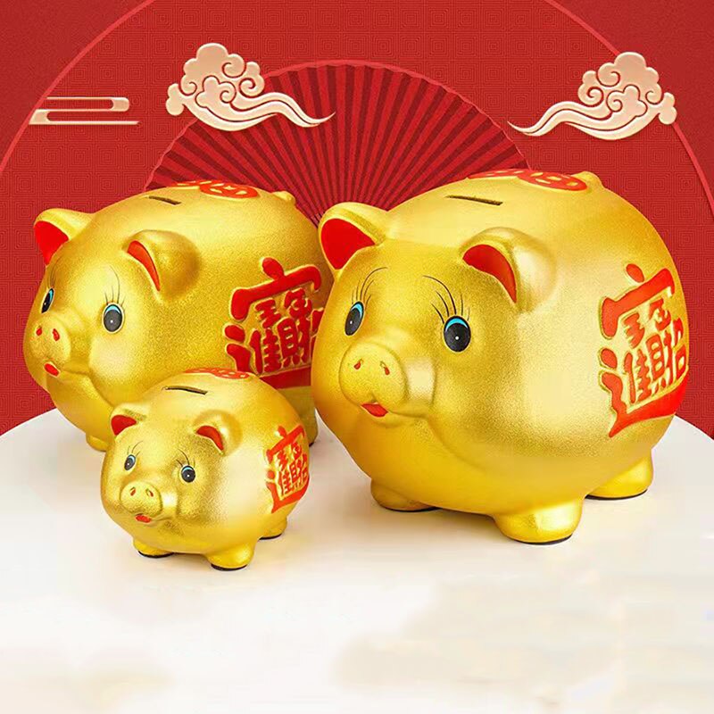 Pig Piggy Bank Saving Secret Large Living Room Cute Ceramic Hidden Safe Coin Money Box Kawaii Paper Money Alcancia Home Decor acacuss