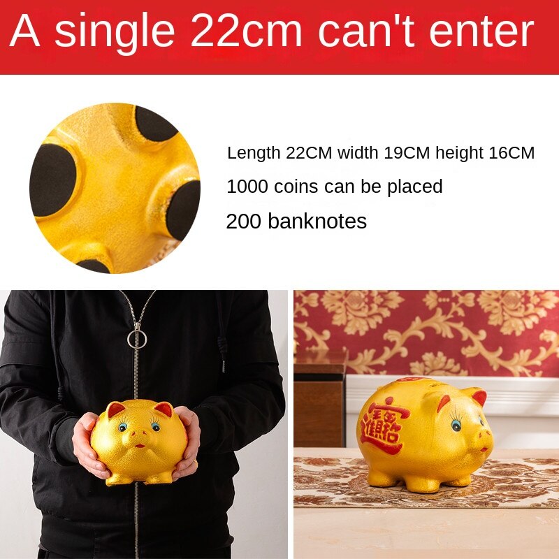 Pig Piggy Bank Saving Secret Large Living Room Cute Ceramic Hidden Safe Coin Money Box Kawaii Paper Money Alcancia Home Decor acacuss