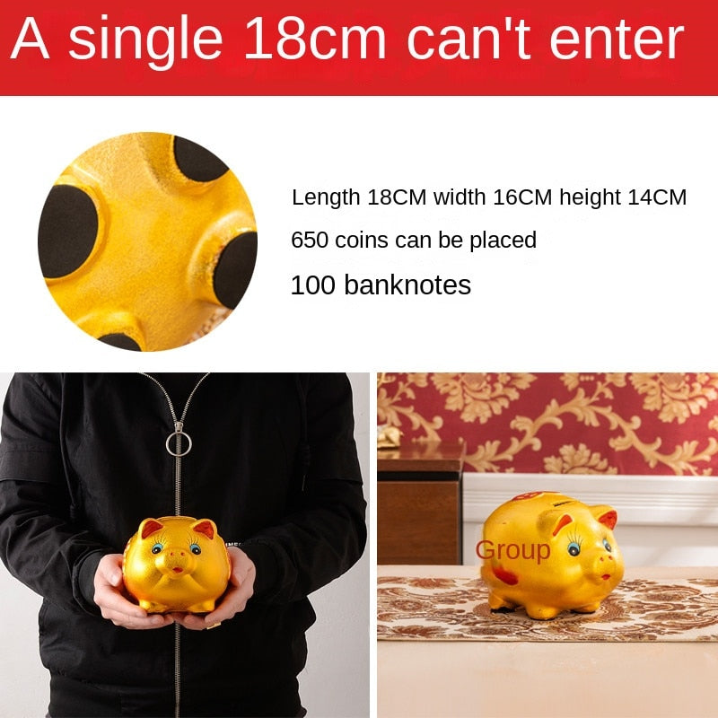 Pig Piggy Bank Saving Secret Large Living Room Cute Ceramic Hidden Safe Coin Money Box Kawaii Paper Money Alcancia Home Decor acacuss