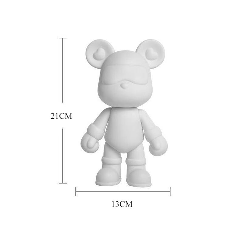 2023 Porcelain Bear Storage Tray Nordic Creative Figurines Ornaments Porch Desk Home Decoration Keys Candy Storage Home Decor acacuss