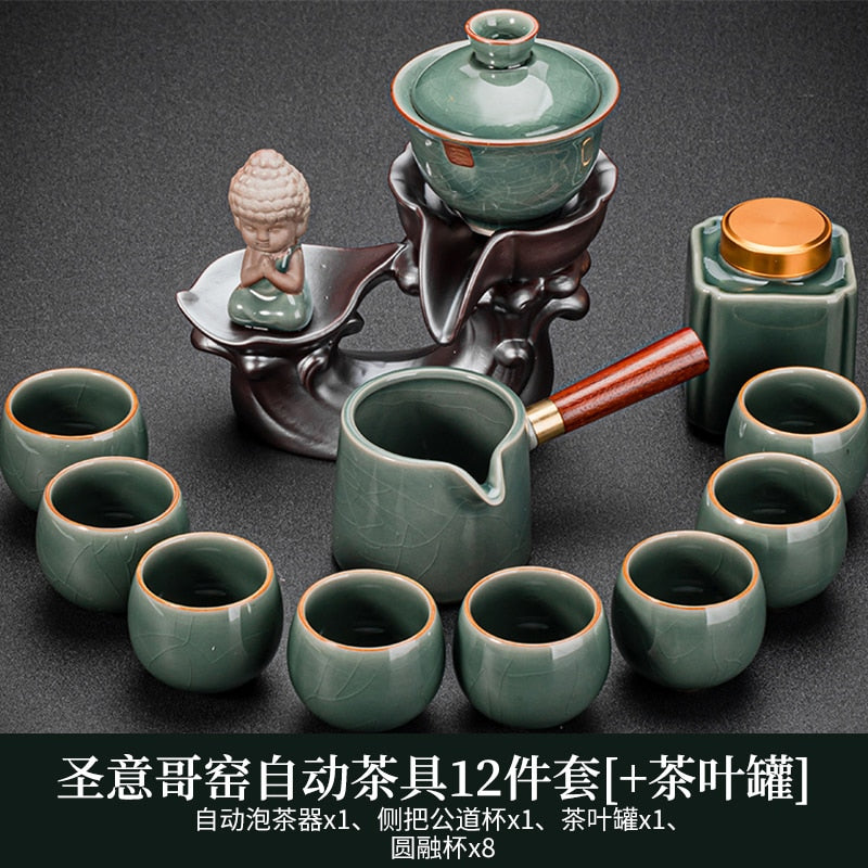 Porcelain Chinese Ceremony Tea Set Bowl Accessories Pair 6 Persons Tool Tea Set Luxury Chinese Style Taza Mate Tableware AB50TS acacuss