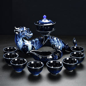 Porcelain Gaiwan Chinese Tea Set Complete Set Puer Chinese Portable Tea Set Luxury Vintage Juego De Te Tea Ceremony acacuss