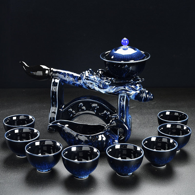 Porcelain Gaiwan Chinese Tea Set Complete Set Puer Chinese Portable Tea Set Luxury Vintage Juego De Te Tea Ceremony acacuss