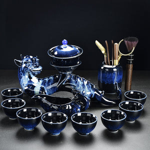 Porcelain Gaiwan Chinese Tea Set Complete Set Puer Chinese Portable Tea Set Luxury Vintage Juego De Te Tea Ceremony acacuss