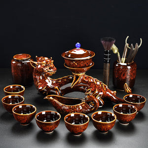 Porcelain Gaiwan Chinese Tea Set Complete Set Puer Chinese Portable Tea Set Luxury Vintage Juego De Te Tea Ceremony acacuss