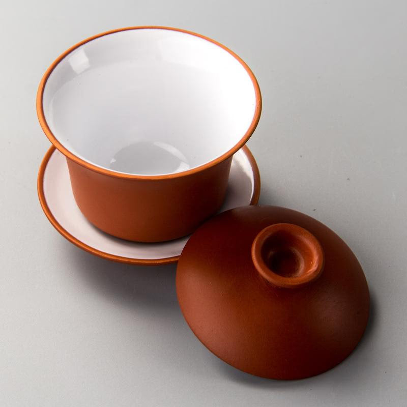 Porcelain Gaiwan Solid Color Tea Bowl with Saucer Lid Kit Master Tea Tureen Teaware Drinkware Decor Chinese Kung Fu Tea Set acacuss