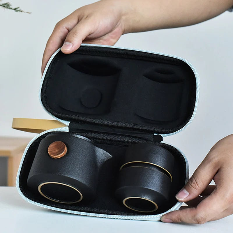 ACACUSS Porcelain Portable Tea Set Ceramic Travel Teapots Chinese Kung Fu Tea Cup And Saucer Set Teapot Kettle - ACACUSS