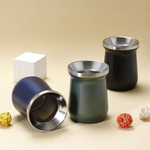 Practical Mate Cup Stainless Steel Tea Cup with Straw Anti-rust Portable Drinking Mate Cup Drinking Water acacuss