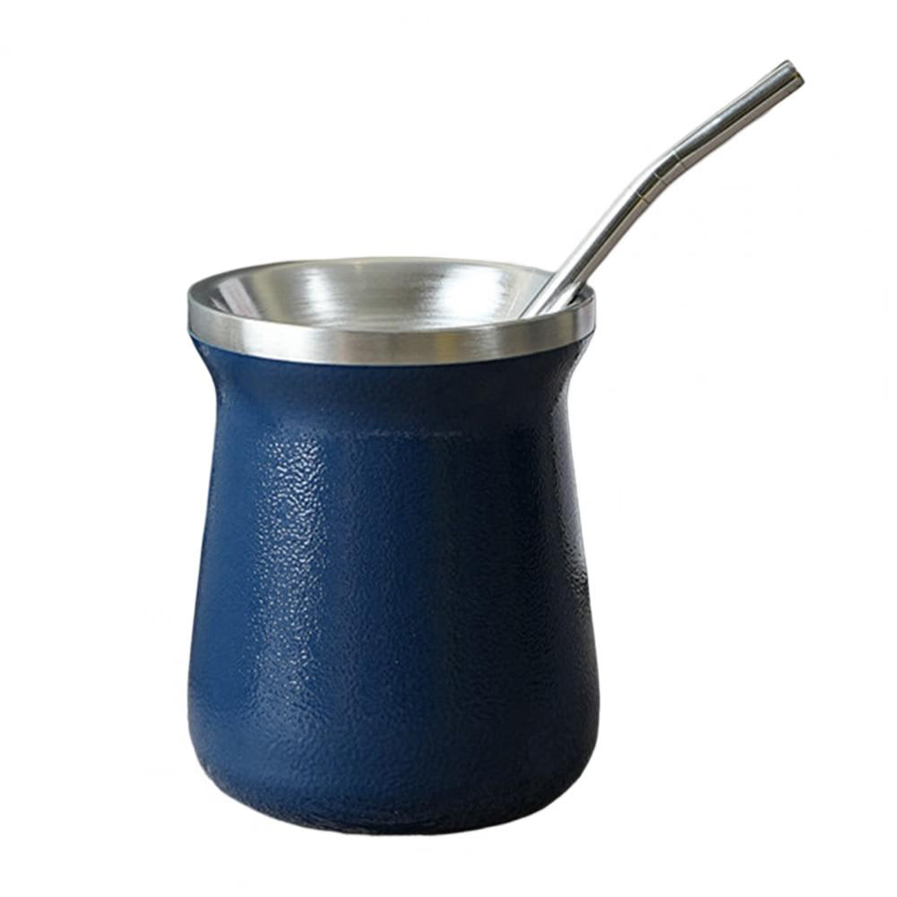 Practical Mate Cup Stainless Steel Tea Cup with Straw Anti-rust Portable Drinking Mate Cup Drinking Water acacuss