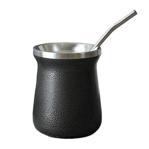 Practical Mate Cup Stainless Steel Tea Cup with Straw Anti-rust Portable Drinking Mate Cup Drinking Water acacuss