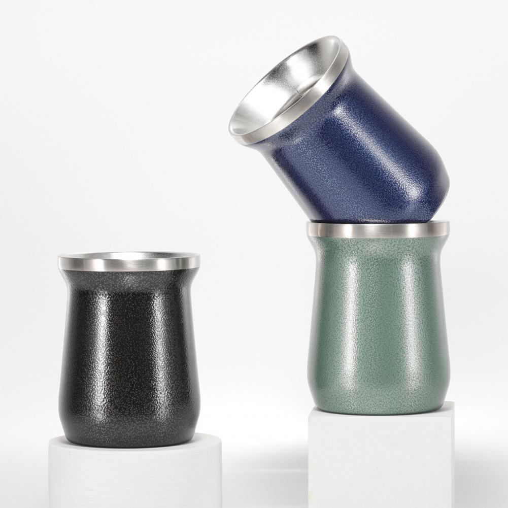 Practical Mate Cup Stainless Steel Tea Cup with Straw Anti-rust Portable Drinking Mate Cup Drinking Water acacuss
